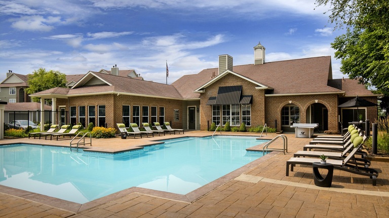 Resort-Inspired Pool with Sundeck and Ping-Pong Table