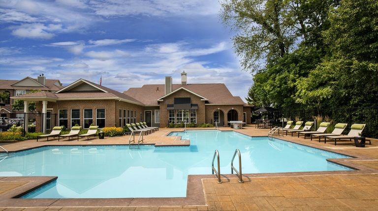 Pool with Expansive Sundeck and Lounge Seating