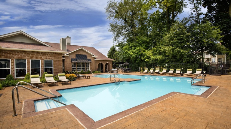 Pool with Expansive Sundeck and Lounge Seating