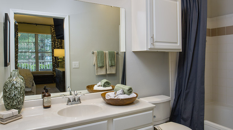 Primary Bathroom with Cultured Marble Vanity