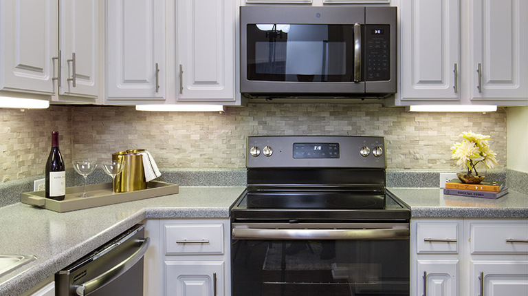 Kitchen with Modern Slate Appliances